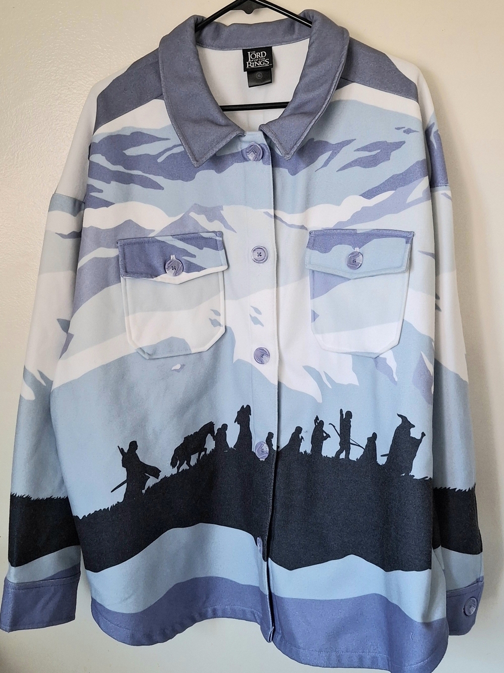 The Lord of the Rings Light Blue Button-Up Jacket